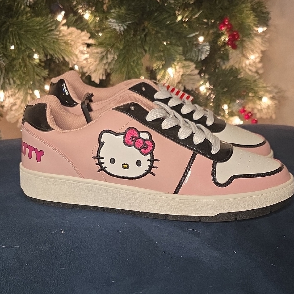 Hello Kitty Pink and Black Sneakers